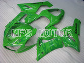 Kawasaki NINJA ZX6R 2005-2006 Injection ABS Fairing - Flame - Green - MFS3772